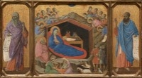 The Nativity with the Prophets Isaiah and Ezekiel, 1308/1311