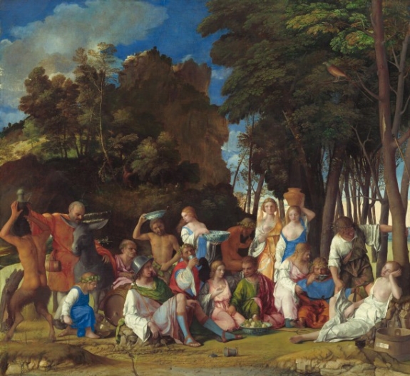 Giovanni Bellini and Titian, The Feast of the Gods, 1514/1529