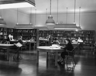 West Building Library, c. 1950