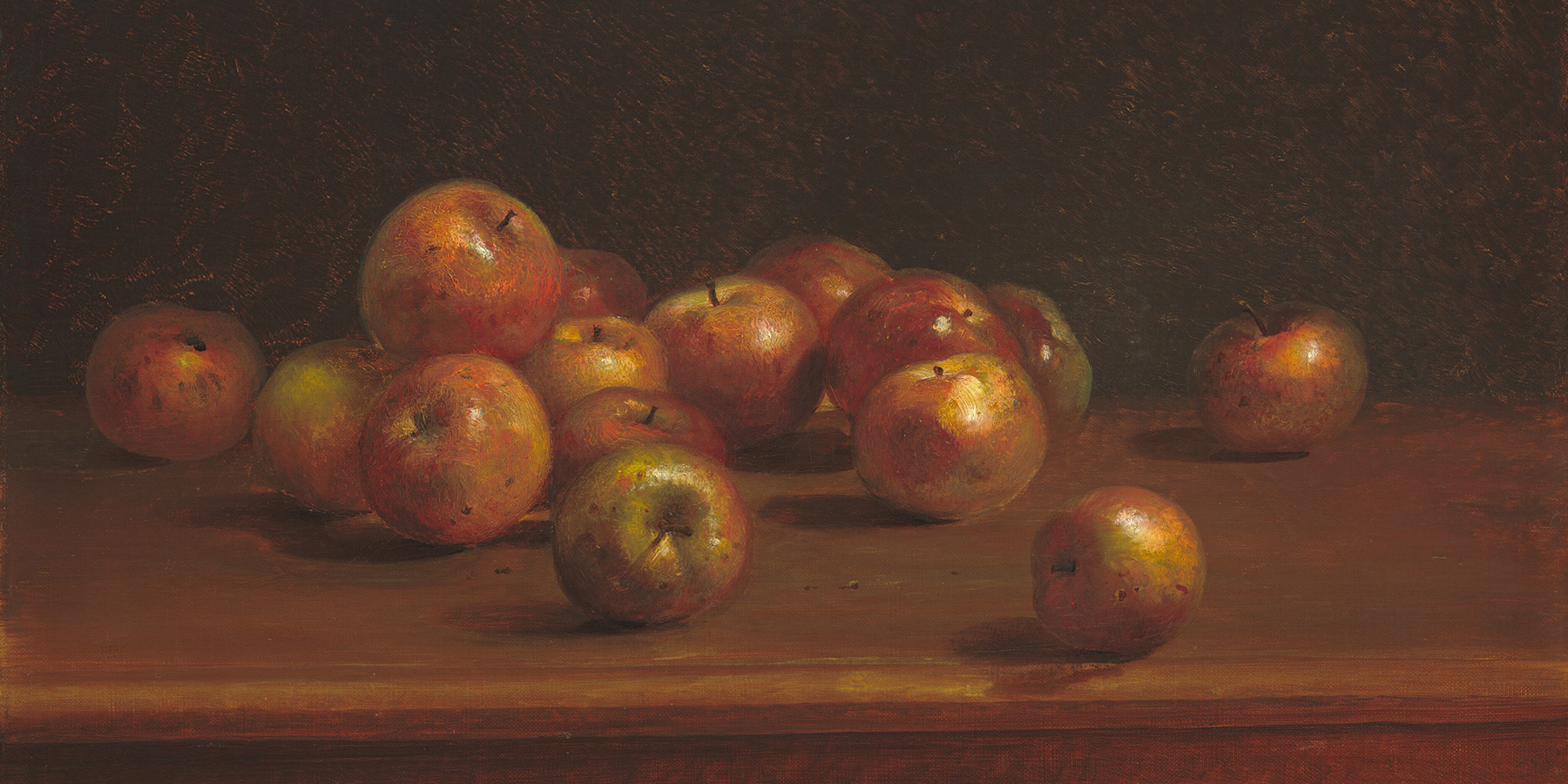 Charles Ethan Porter, Still Life with Apples, 1886, oil on canvas, painting