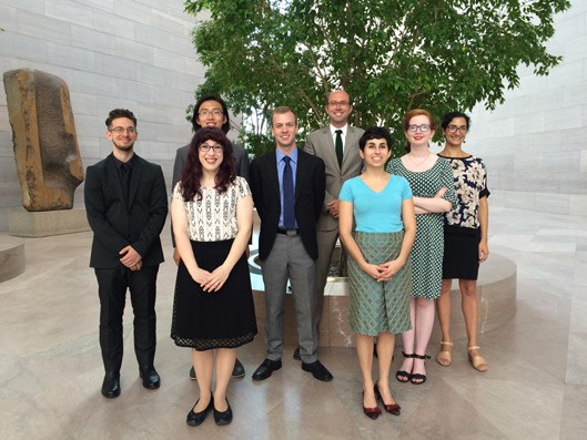 Back row: Pierce Brown, Jacob Zhicheng Zhang, Braxton Hinkle, Hardin Massie Minor Jr., Elizabeth Norman, and Maryam Athari Front row: Meg Milewski and Irini Zervas